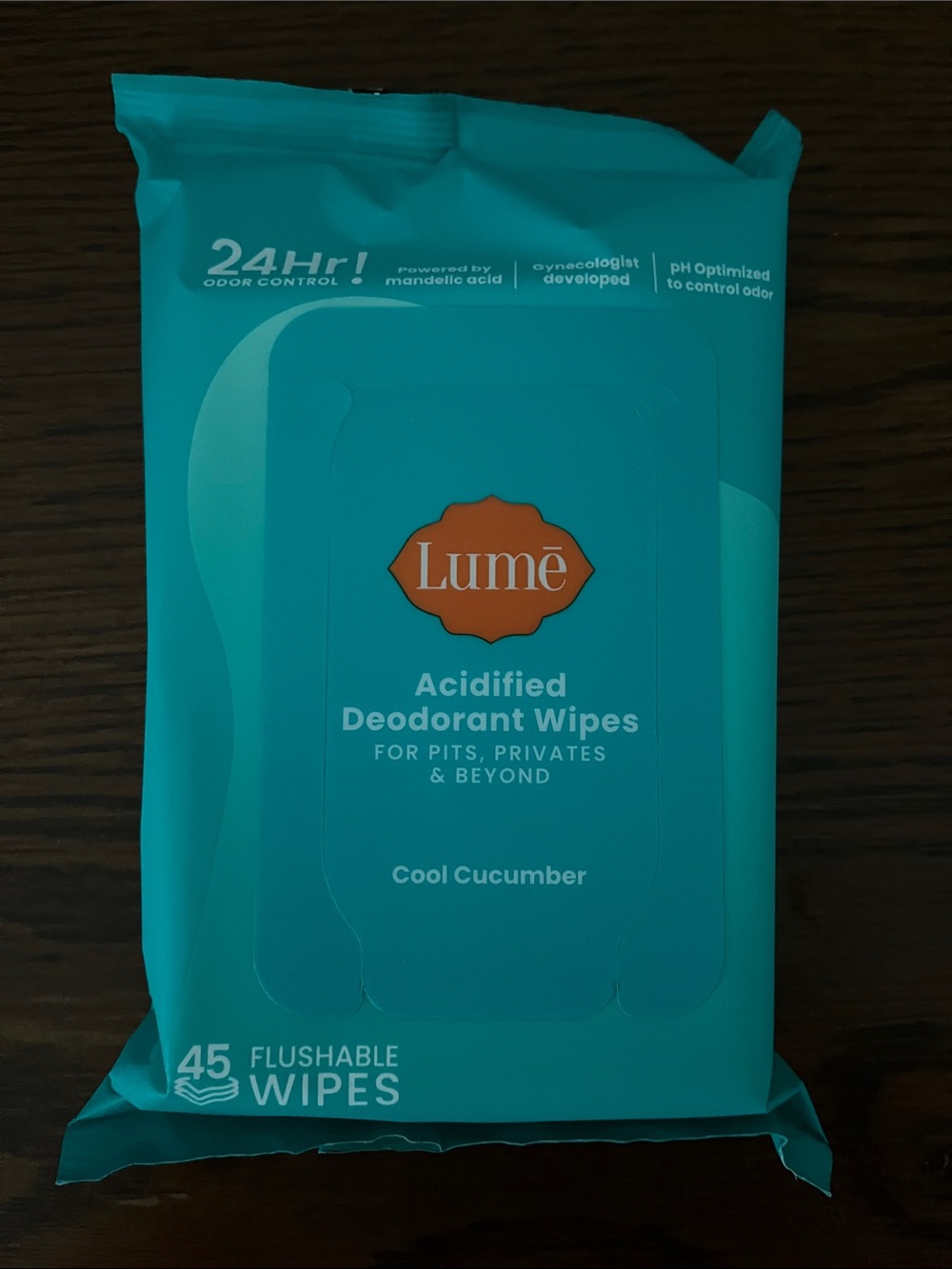 Lume: Acidified Deodorant Wipes - Cool Cucumber